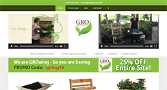 Desktop Screenshot of groproducts.com